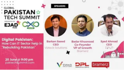 Pakistan Tech Summit – Syed Ahmad (DPL CEO) speaks in a panel discussion on Digital Pakistan