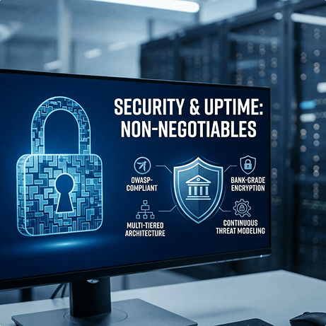 Security & Uptime: Non-Negotiables